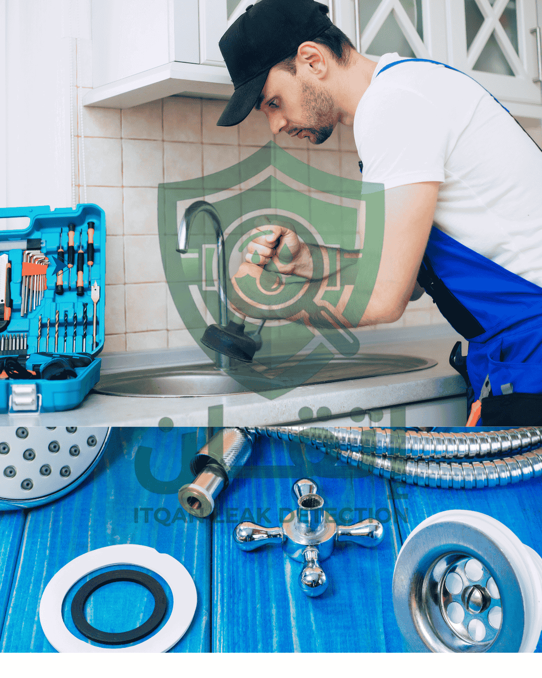 حل مشكلة انسداد مواسير المياه مع شركة إتقان لكشف تسربات المياه 