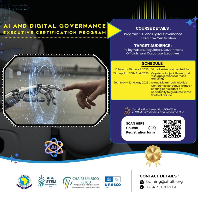 AI and Digital Governance Executive Certification 2