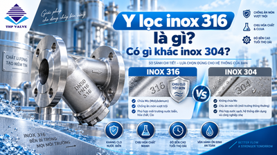 Y lọc inox 316 là gì? Có gì khác inox 304?