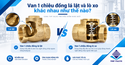 Van 1 chiều đồng lá lật và lò xo khác nhau như thế nào?