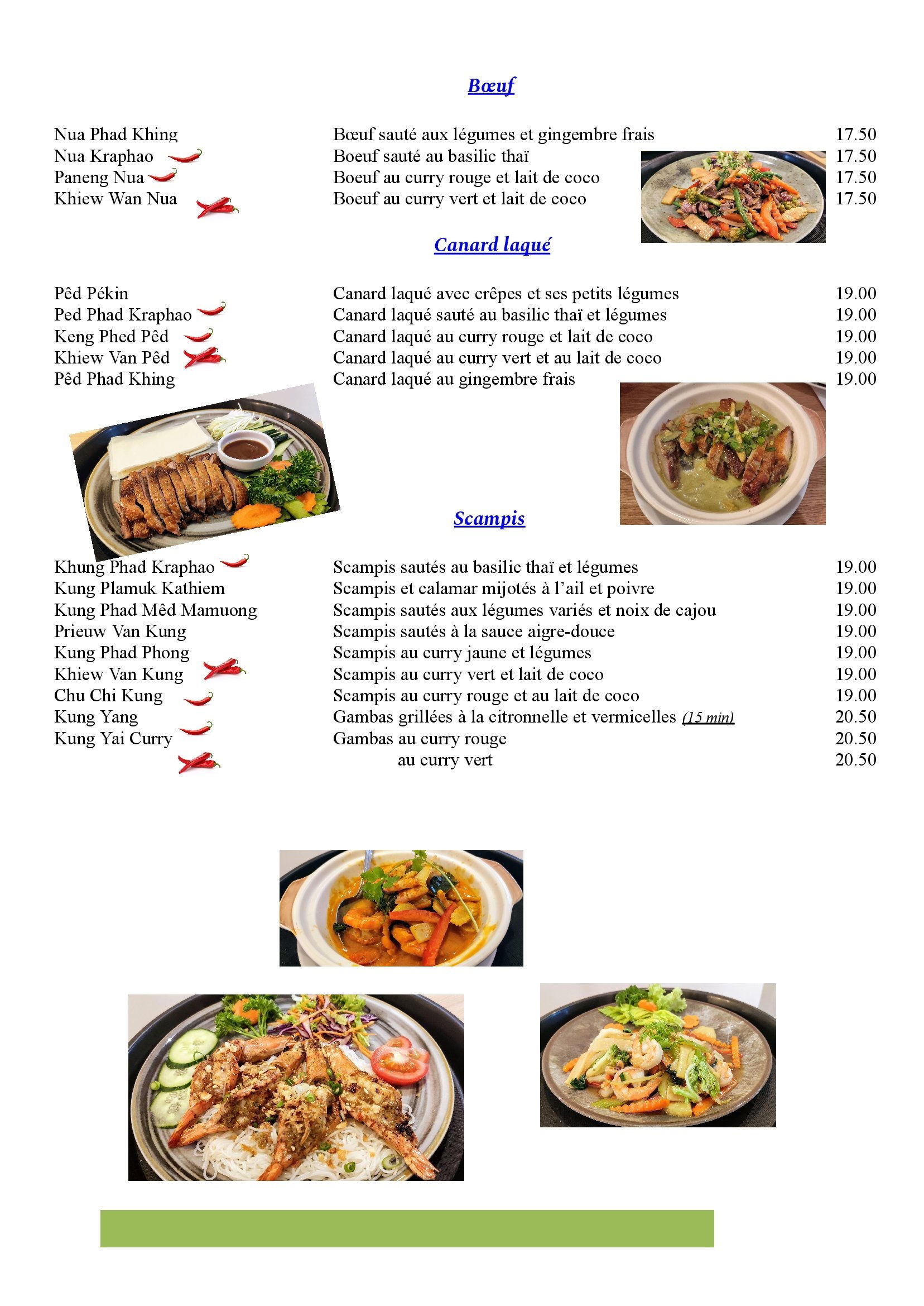 Différents types de viandes et modes de préparations