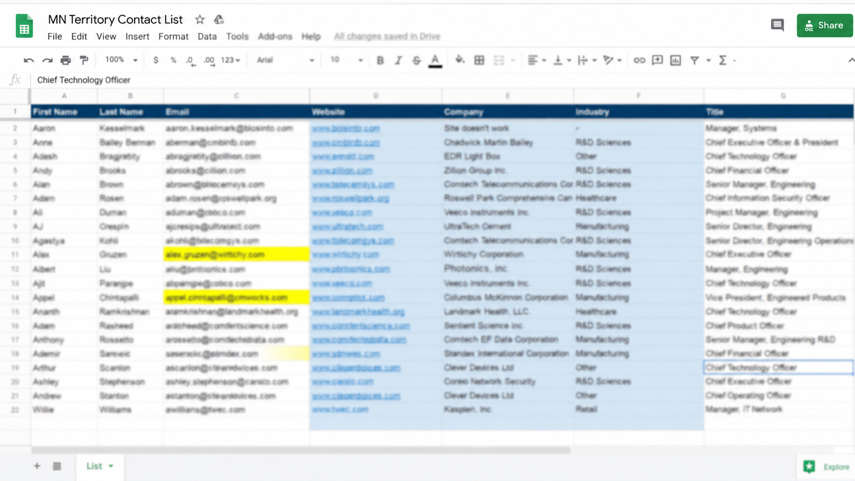 Database Organisation and Quality Checking