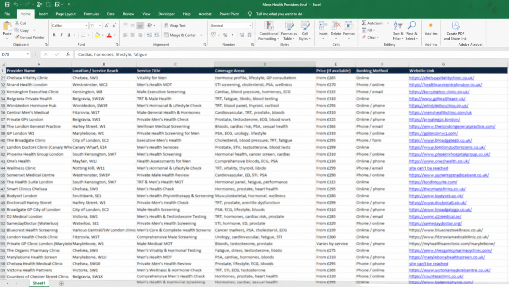 Business and Market Research