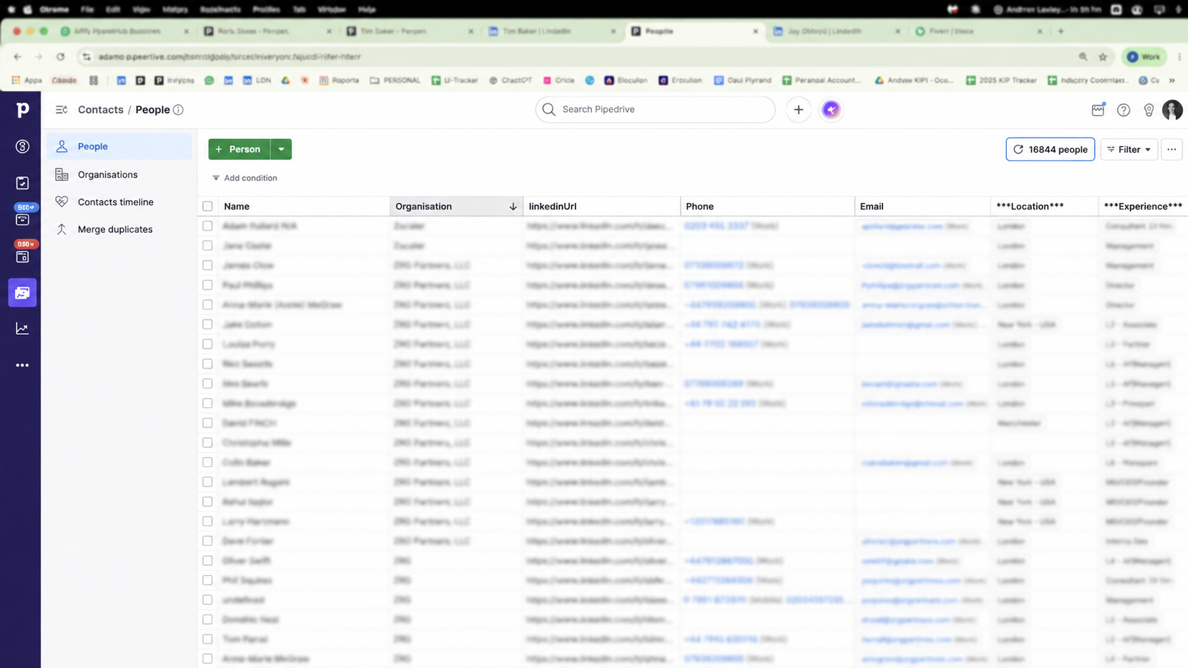 CRM Data Entry and Record Updating