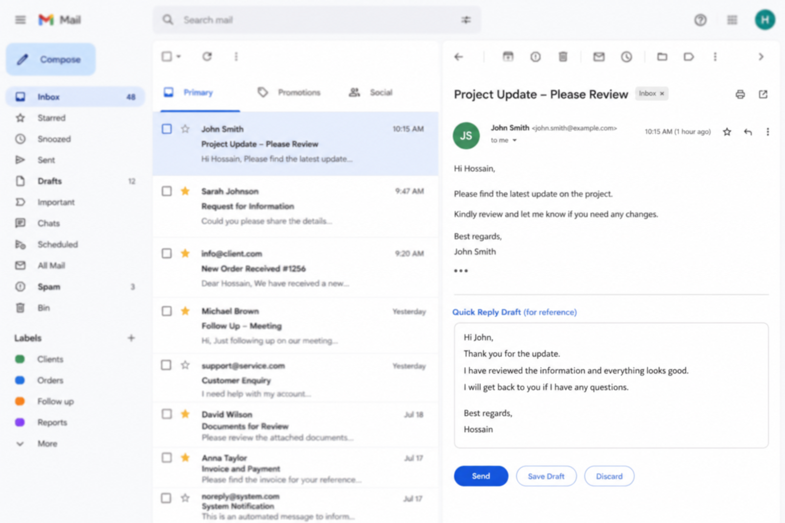 Email and Inbox Management