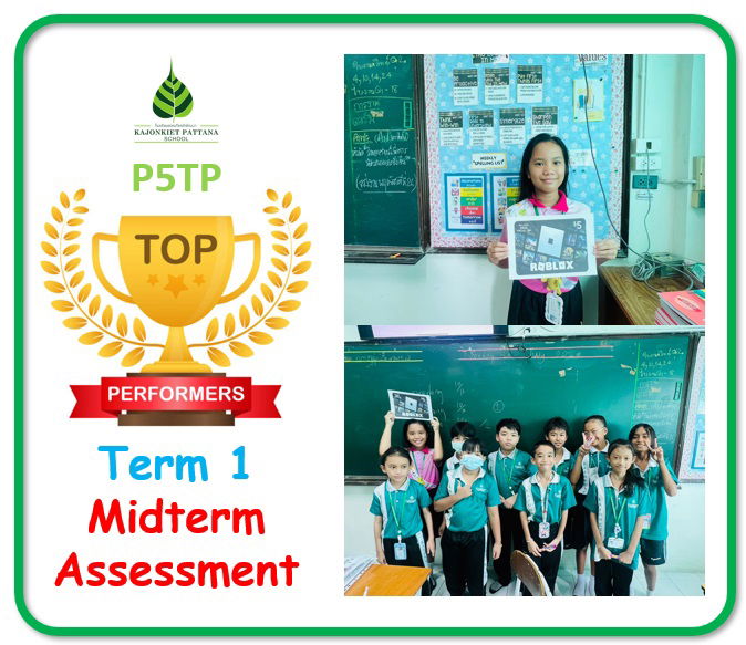 Term 1 Midterm Assessment Top Performers