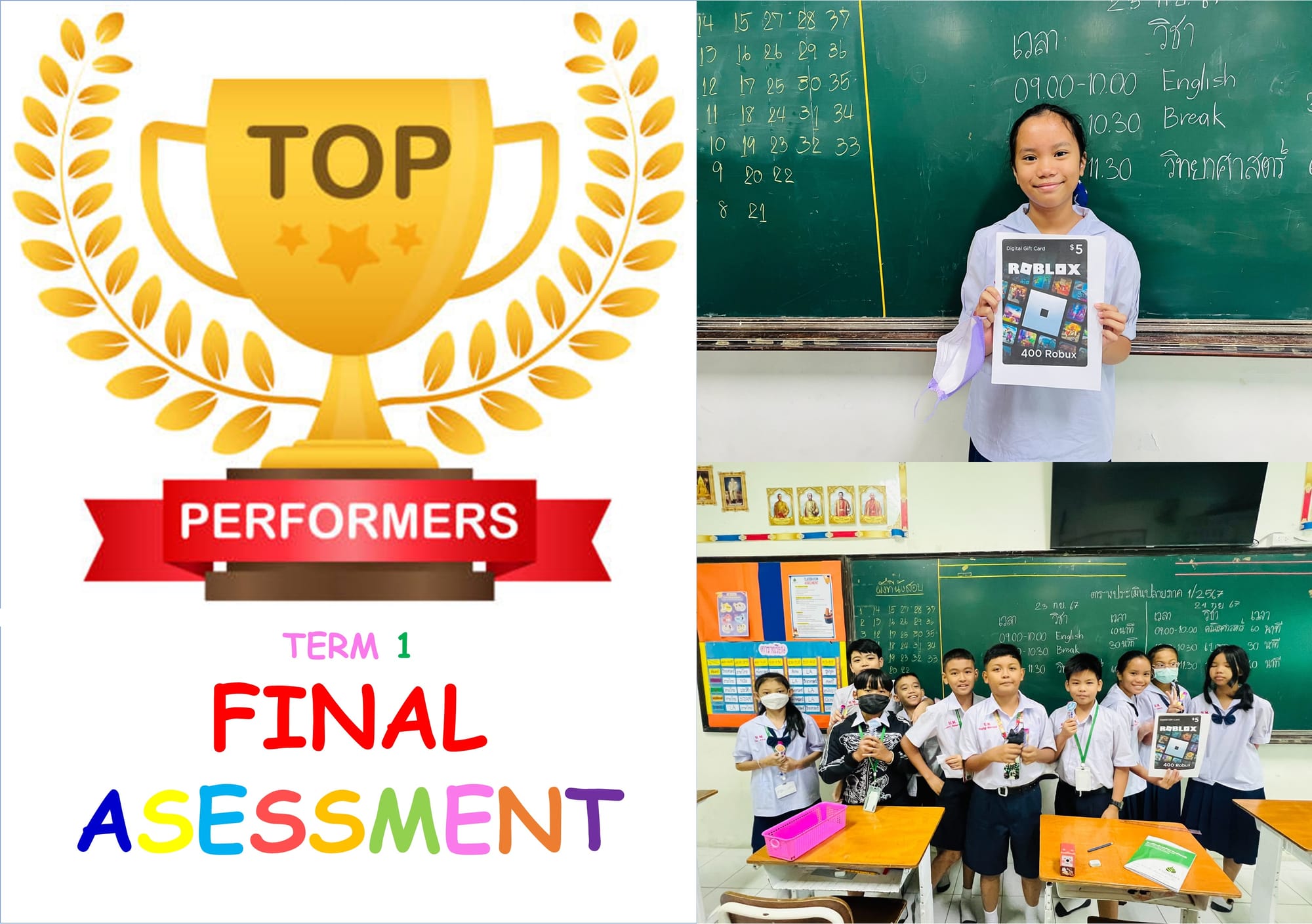 Term 1 Final Assessment Top Performers