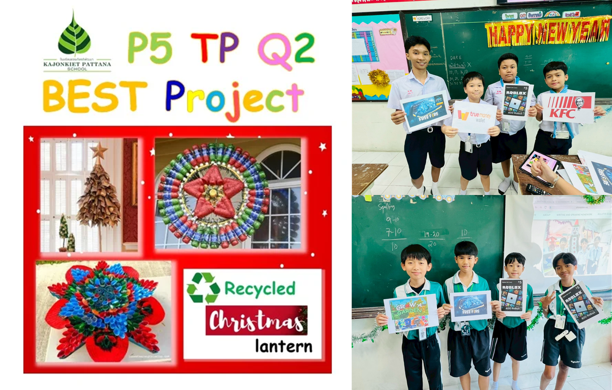 Q2 Best Project: Recycled Christmas Lantern / Decoration