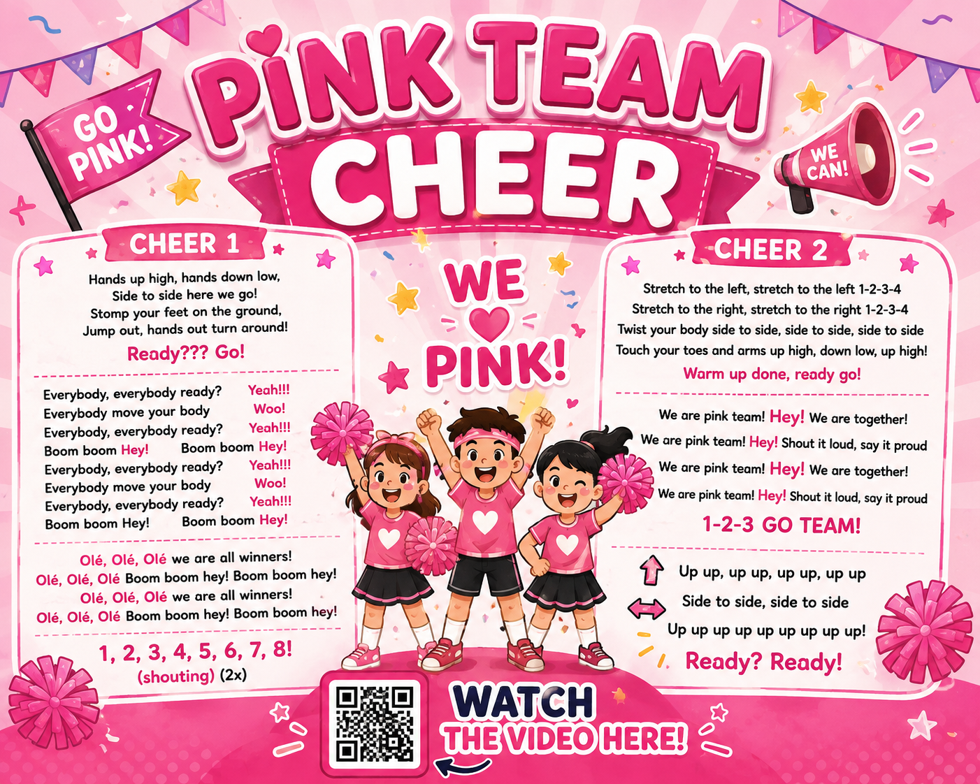 Pink Team Cheer