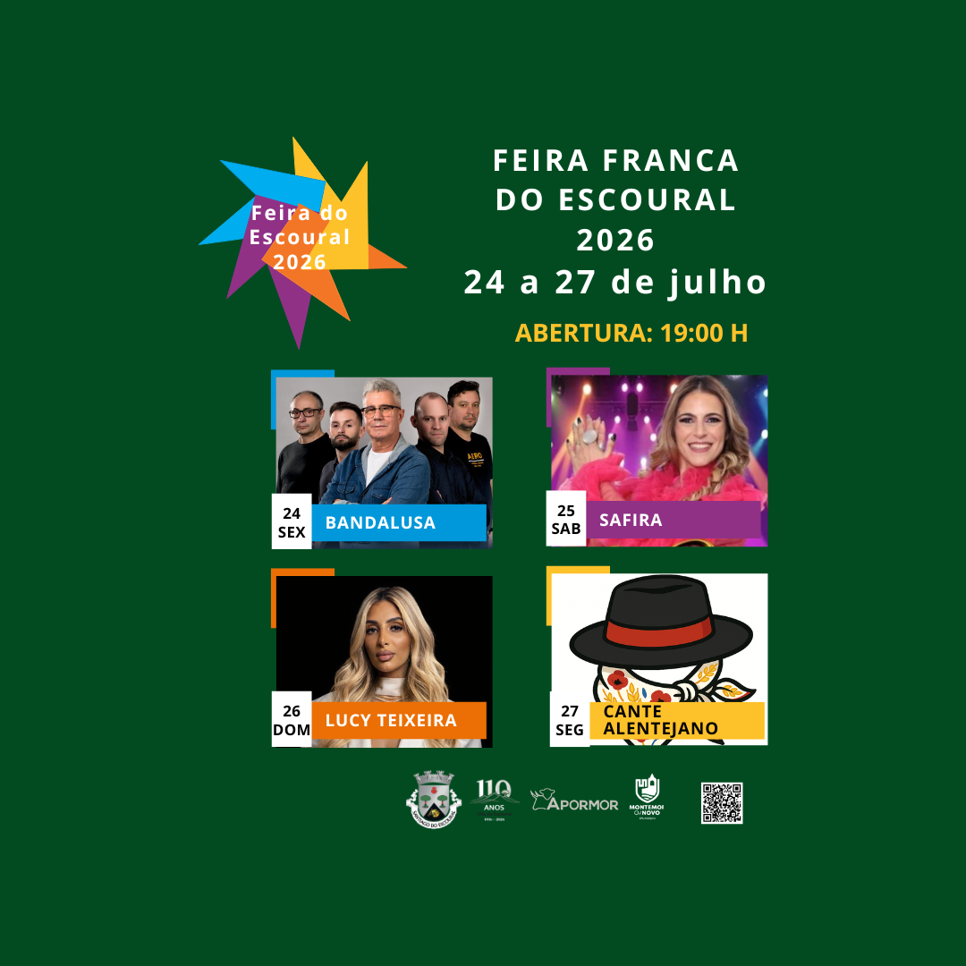 CARTAZ FEIRA FRANCA ESCOURAL 2026