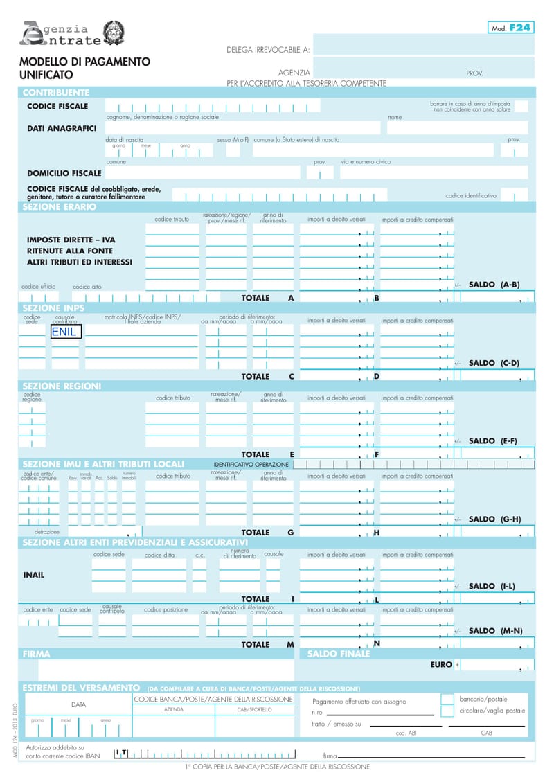Modello F24