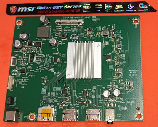 Carte mère Monitor MSI Optix G27C4 (Philips 715GA598 M0F T00 005X