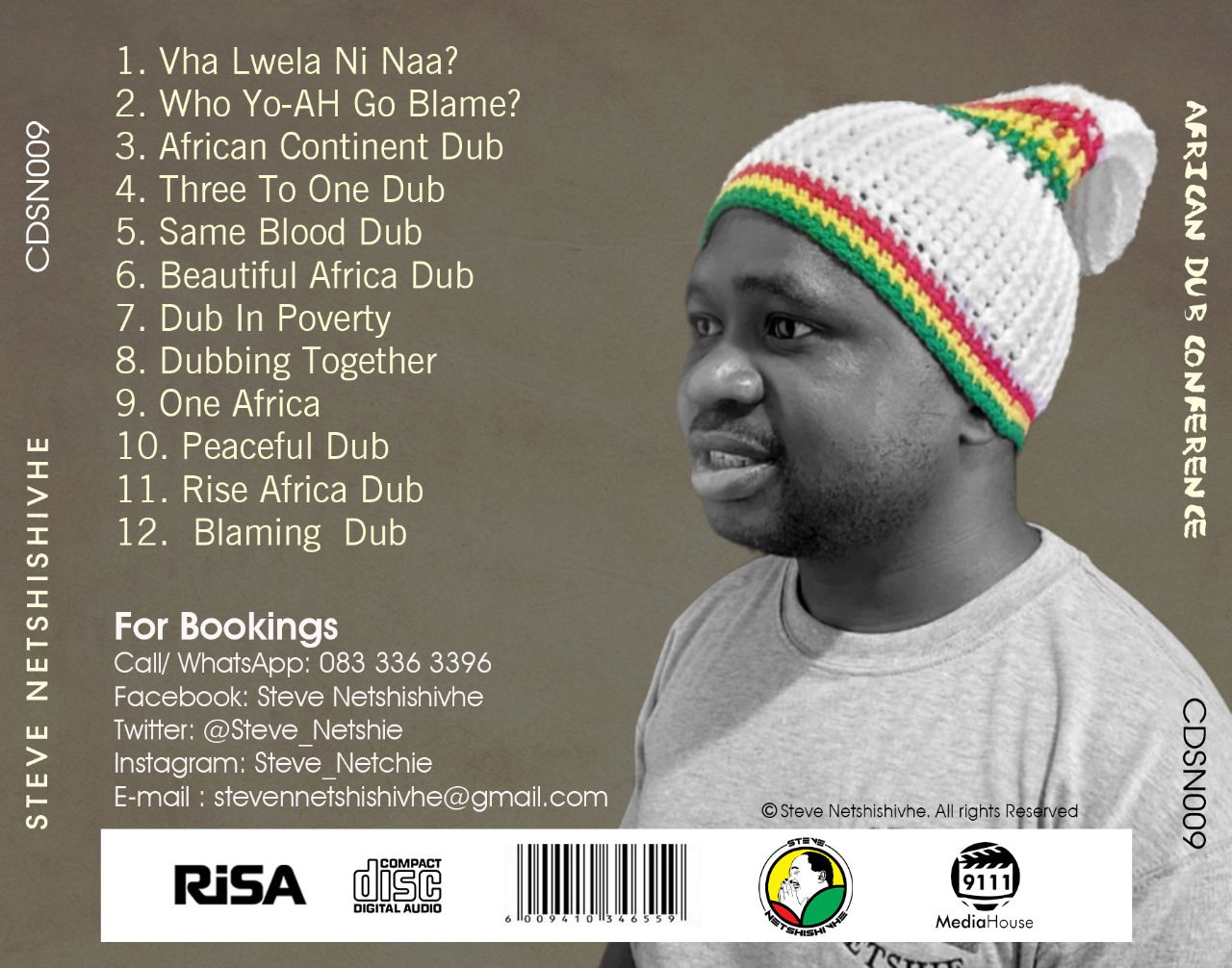 Steve Netshishivhe Album cover for African Dub Conference