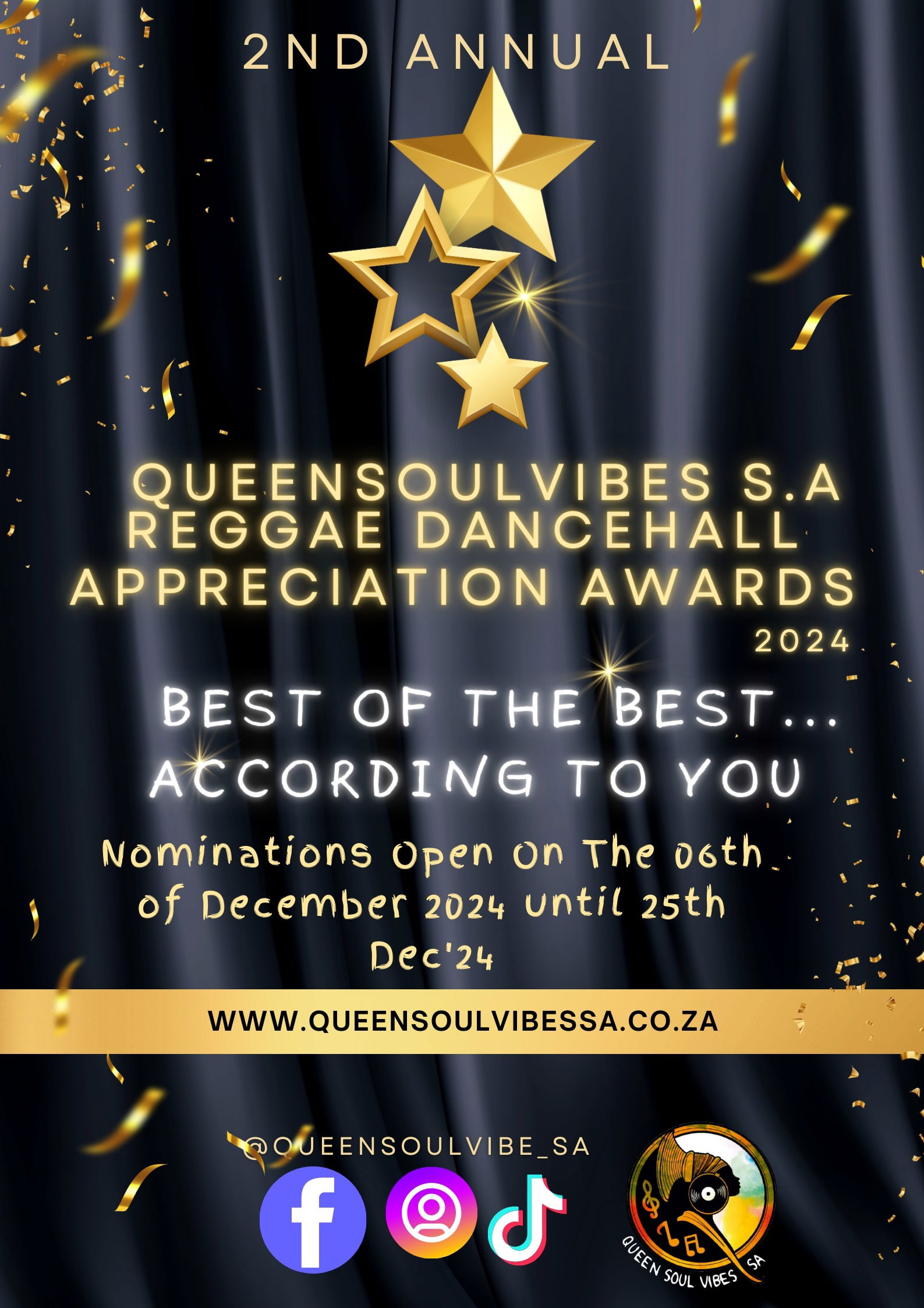 Back By Popular Demand: QSV 2nd Annual S.A Reggae Dancehall Appreciation Awards 2024