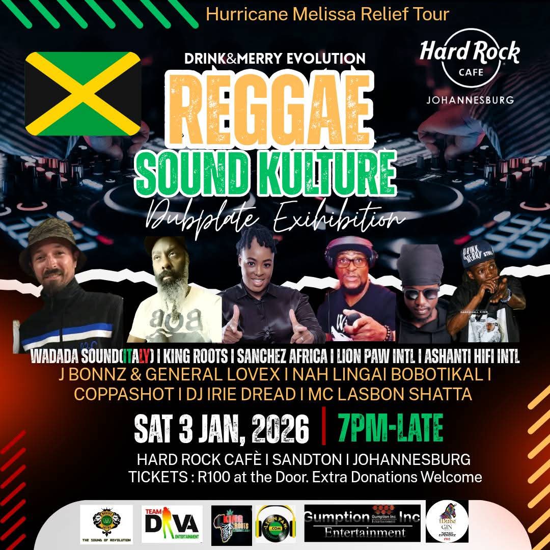 Drink & Merry Evolution Presents: Reggae Sound Kulture - Hurricane Mellisa Relief Tour