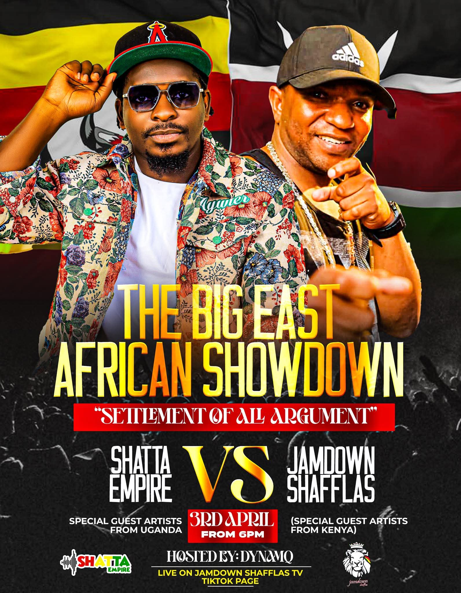 THE BIG EAST AFRICAN SHOWDOWN: “Settlement of All Argument”
Shatta Empire 🇺🇬 vs 🇰🇪 Jamdown Shafflas TV — The Ultimate Clash of Sounds