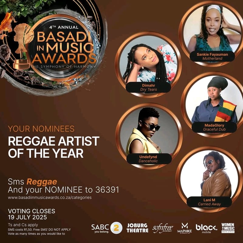 Basadi in Music Awards 2025: Reggae Artist of the Year Nominees Announced