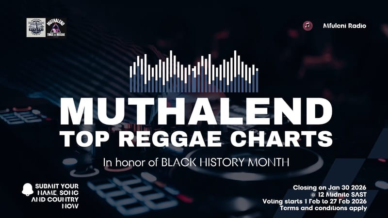 Reggae Numbers Muthalend Tings and Reggae Launches New Top Reggae Charts