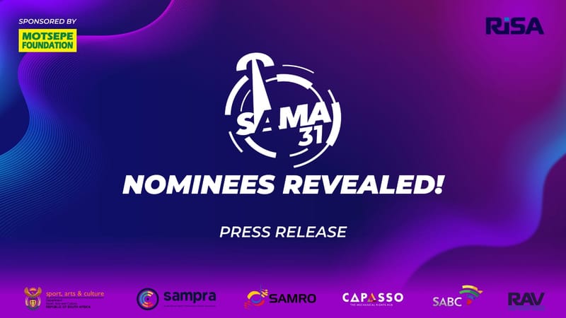 SAMA32 Nominees Unveiled As The Awards Return Home To Northwest In A Celebration Of South African Music Excellence