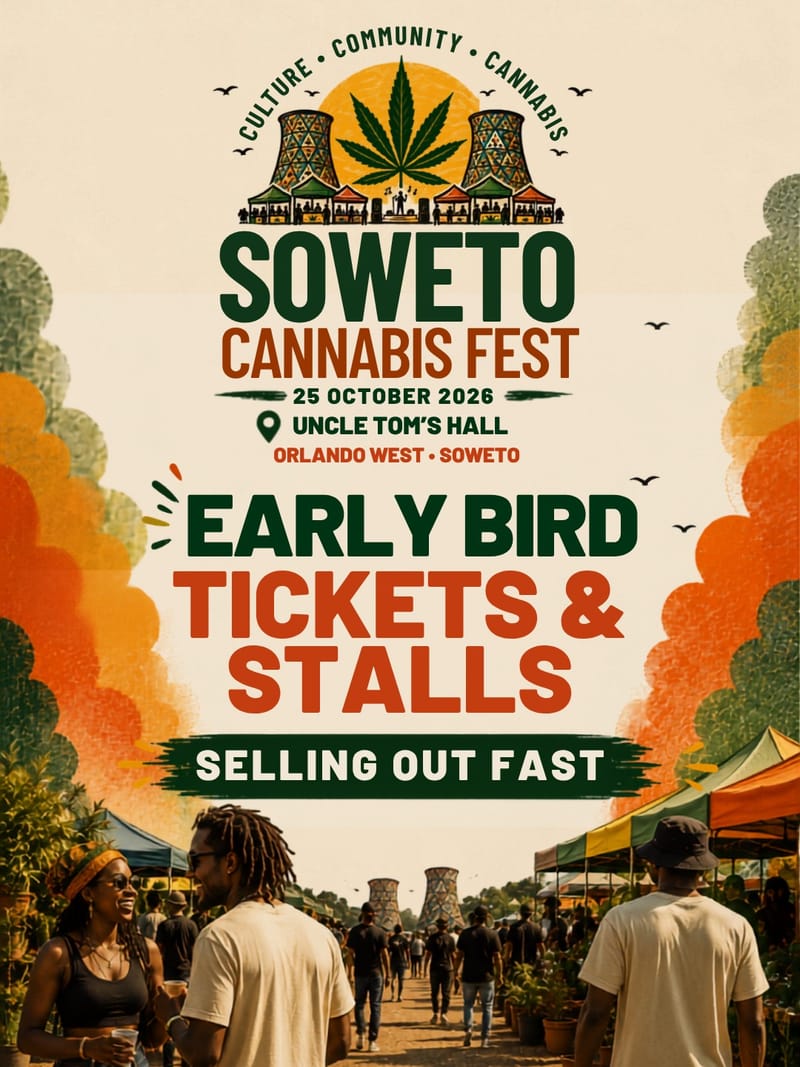 Soweto Cannabis Festival 2026- EARLY BIRD IS MOVING FAST