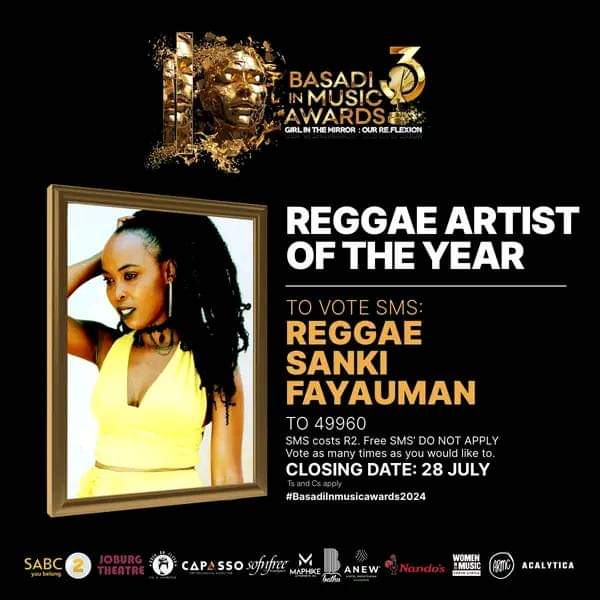 Basadi In Music Awards Reggae Artist Of The Year Sankie Fayauman voting Poster