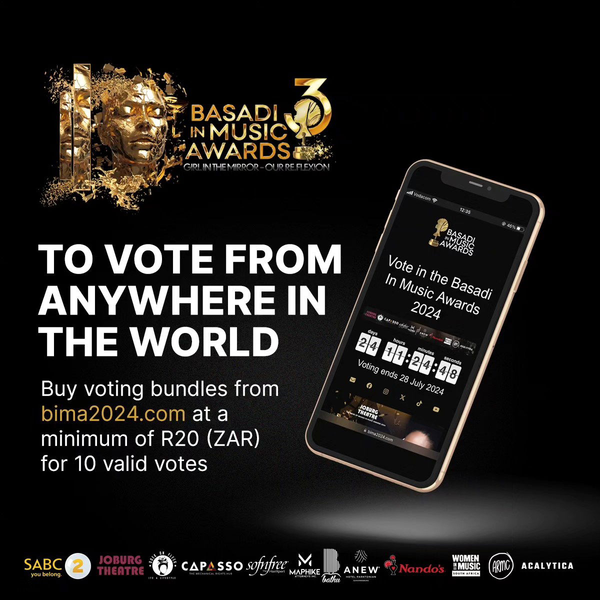 Basadi In Music Reggae Artist Of The Year Award INTERNATIONAL voting Poster