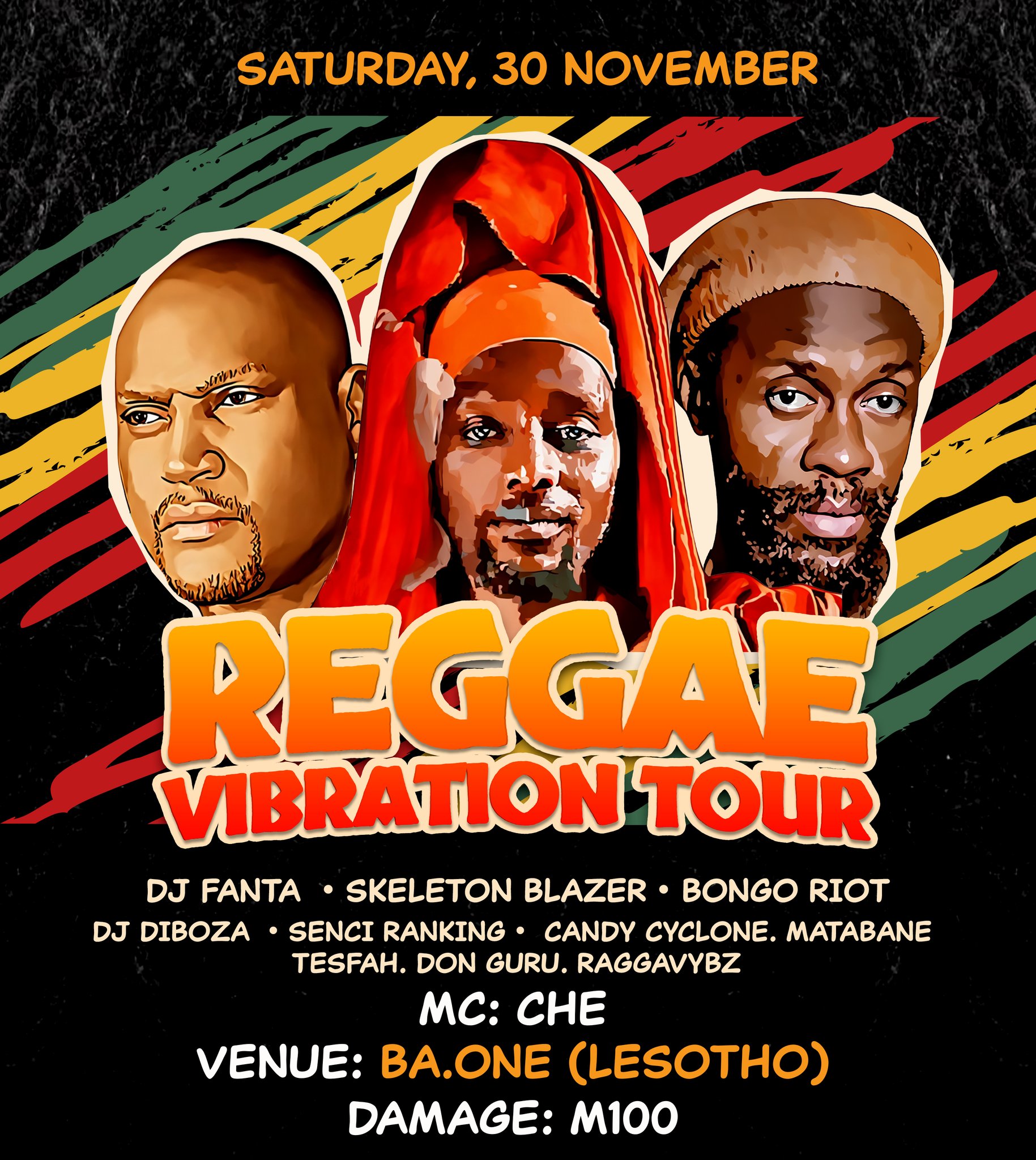 reggae vibrations tour lesotho