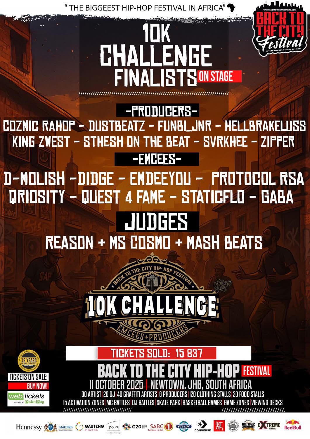 King Gaba Emerges as Top 8 Finalist in Massive 10K Challenge at Back To The City 2025