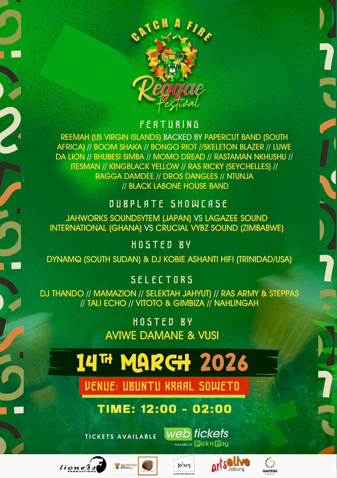 CATCH A FIRE REGGAE FESTIVAL 2026 