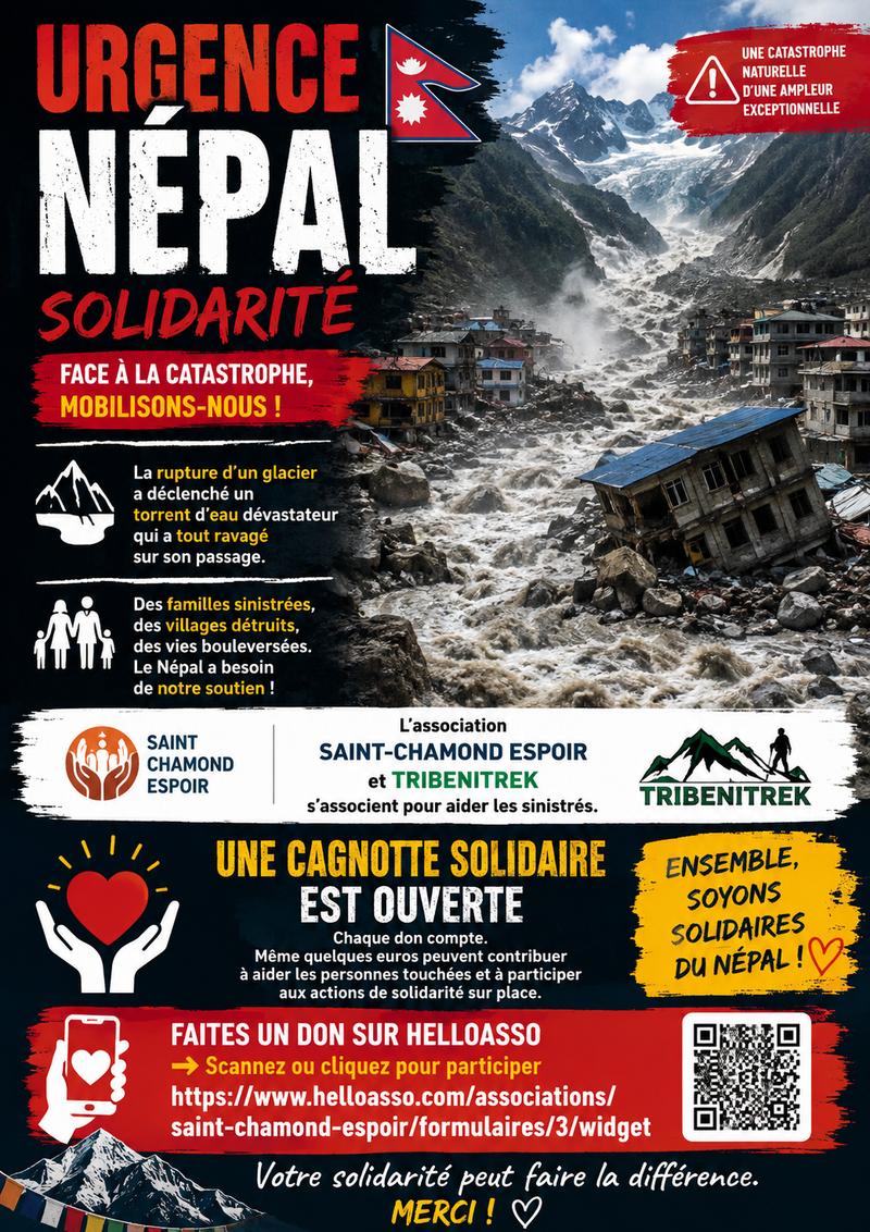 Nepal - cagnotte solidaire pour les sinistrés
