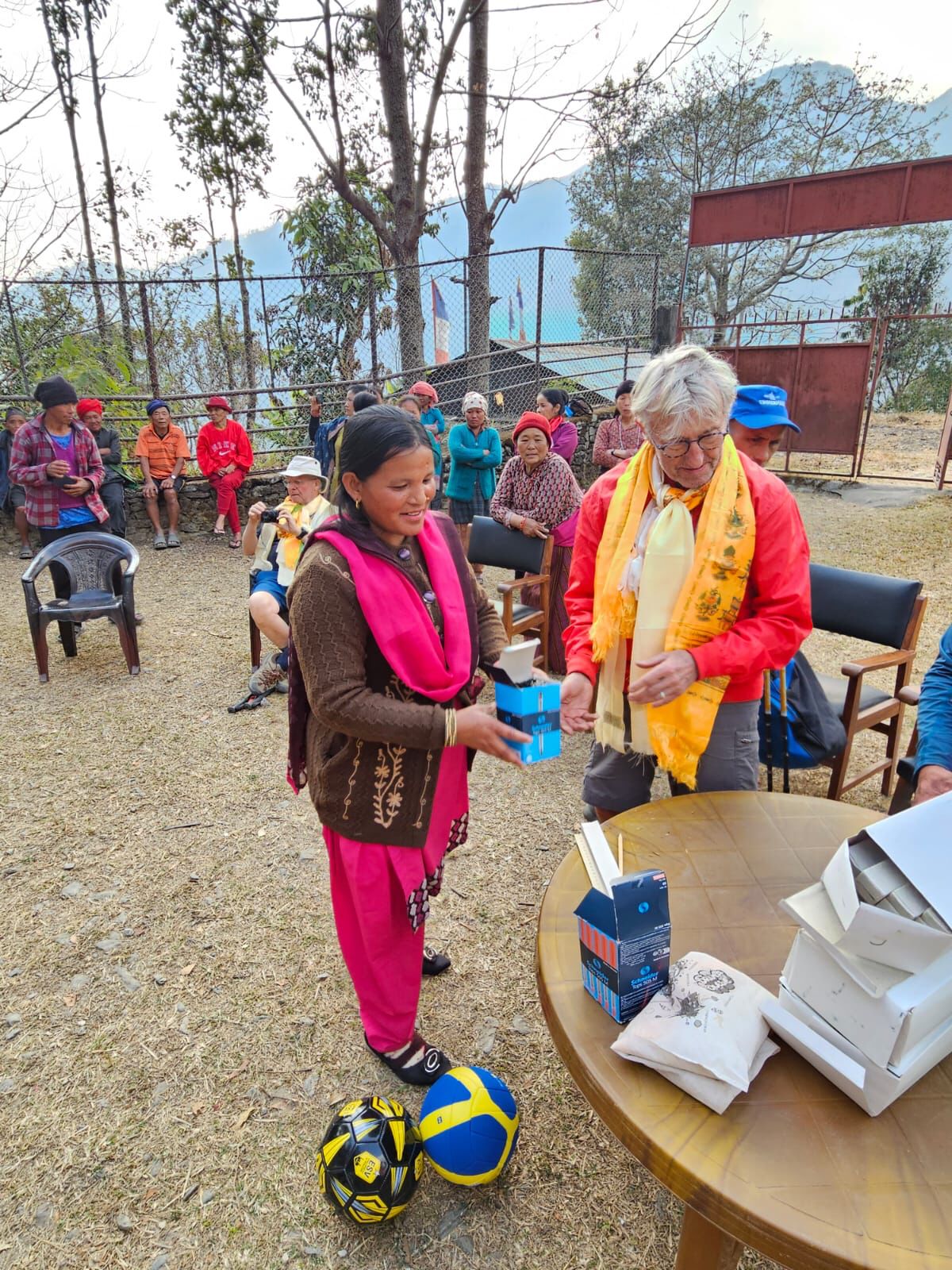 Distribution of school supplies