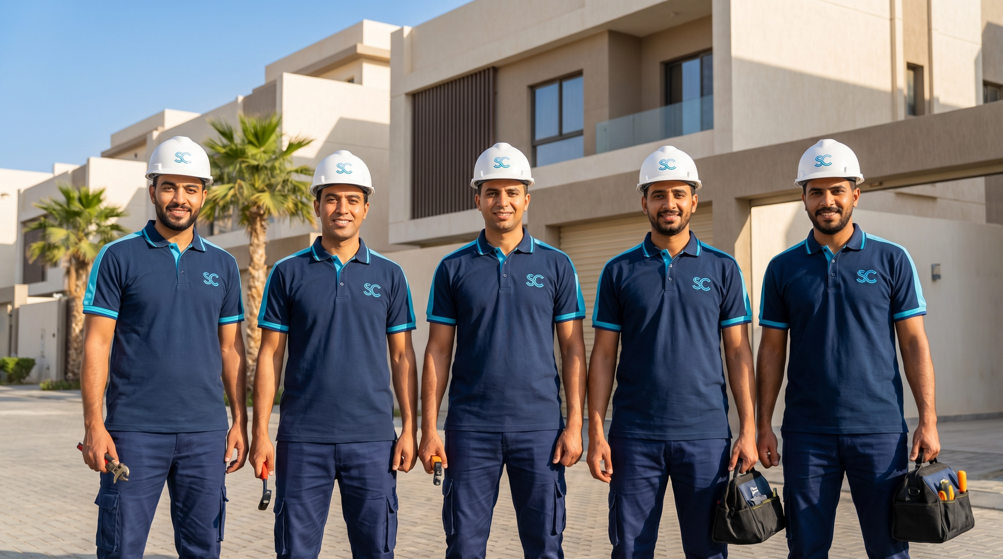 فريق عمل شركة إسكاي كوول - تنظف مكيفات ودكت مكيفات بجدة