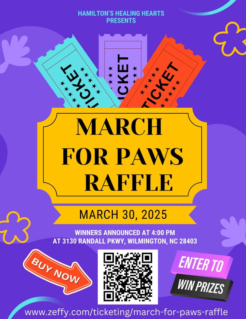 March For Paws Raffle Event