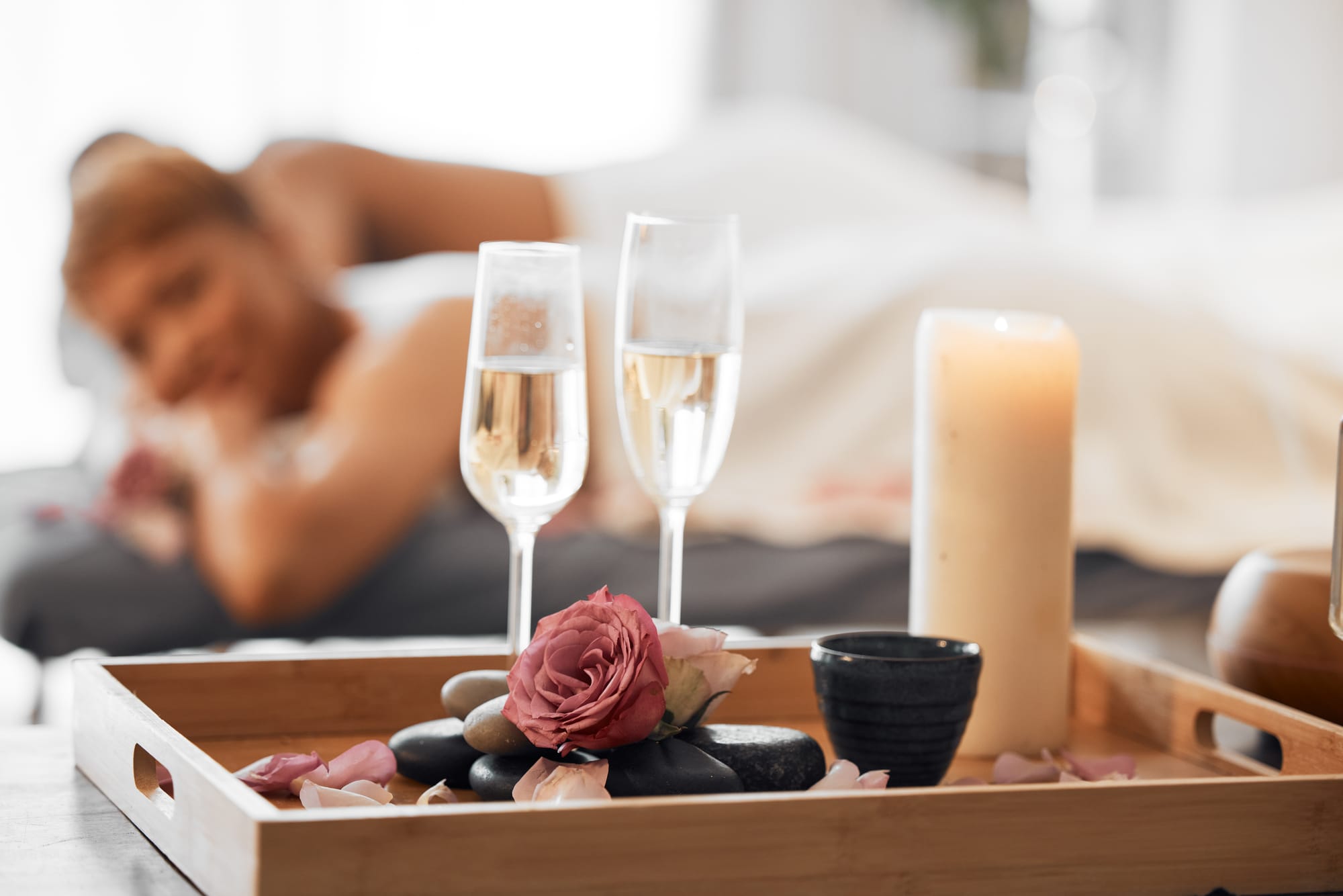 Champagner Massage
