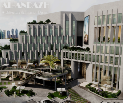 تصميم مبانٍ إدارية وتجارية حديثة باستغلال ذكي للمساحات