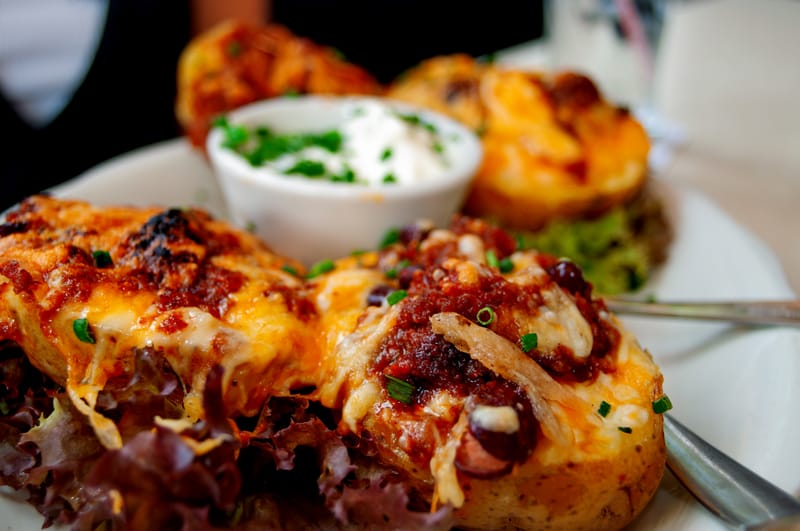 Puff's Stuffed Spud w/ Chicken