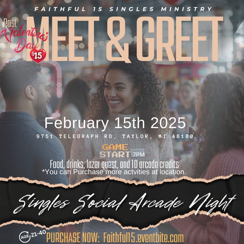 Post-Valentine's Day Christian Singles Meet & Greet Arcade Night