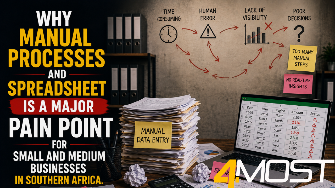 Manual processes and spreadsheet reliance