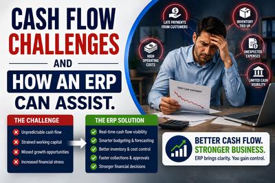Cash Flow Challenges and How an ERP can assist