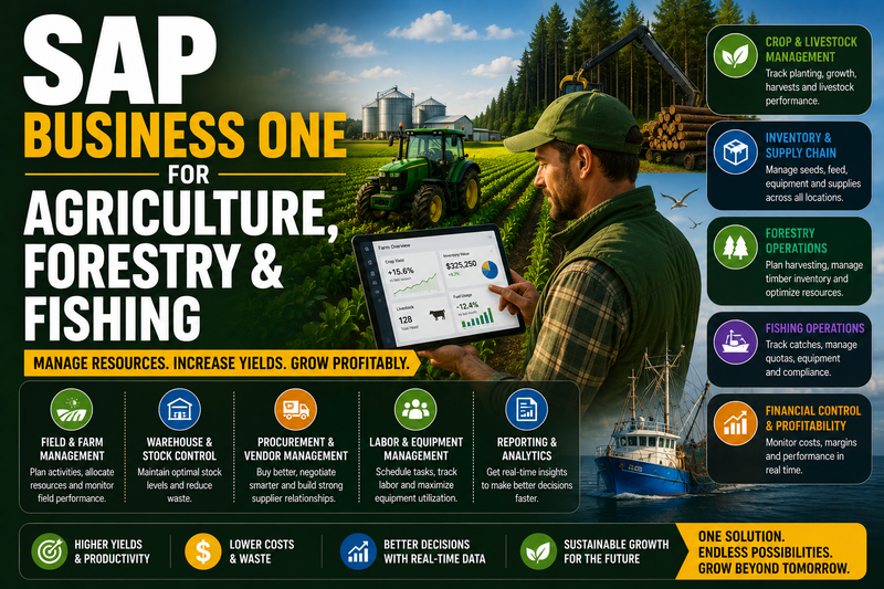 SAP Business One for Agriculture, Forestry & Fishing