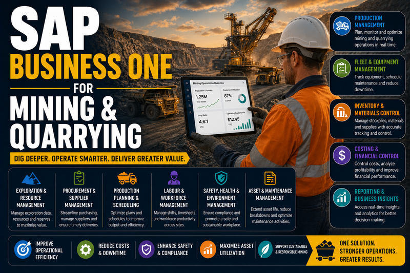 SAP Business One for Mining & Quarrying