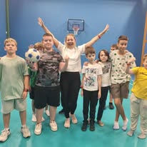 На уроках фізкультури