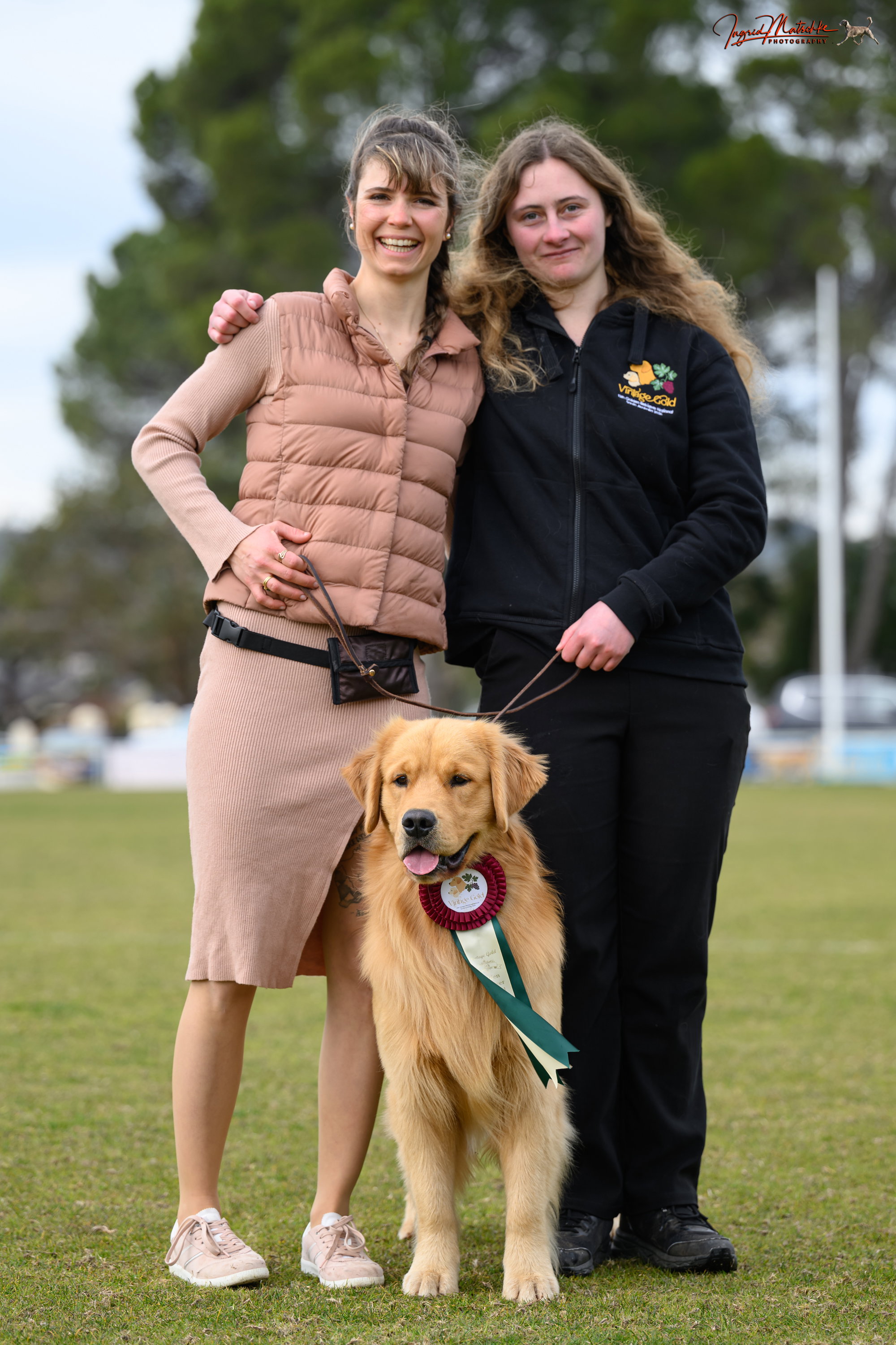 Ares' breeder Casey all the way from NZ for our 13th Golden Retriever National Show in the Barossa Valley (SA)