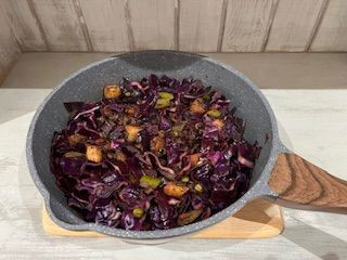 Red Cabbage Indian Stir-Fry
