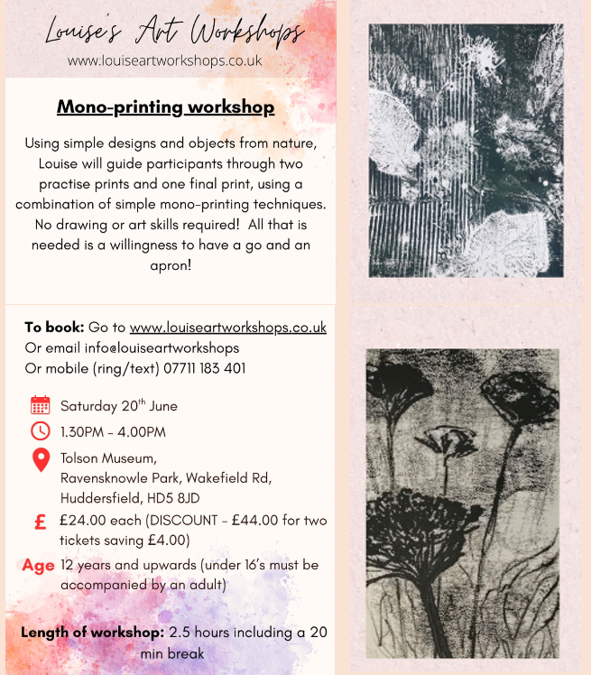 Mono-printing workshop