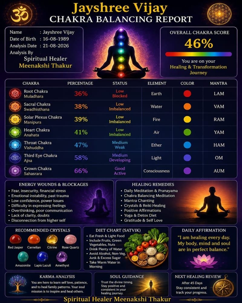 CHAKRA REPORT