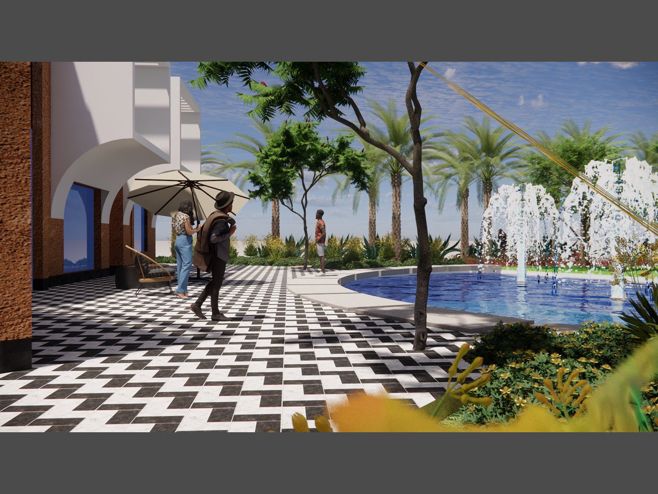 منظر طبيعي لمزرعة بدر