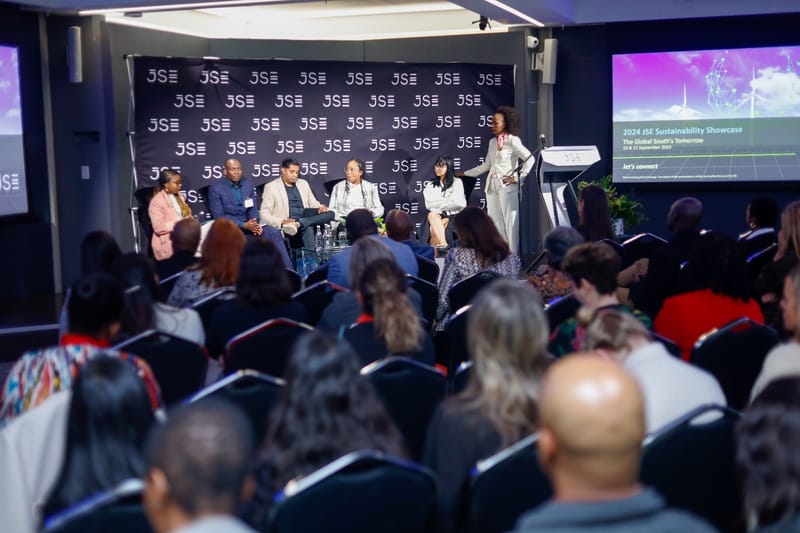 Khanyi Mlambo at Johannesburg stock exchange (JSE)