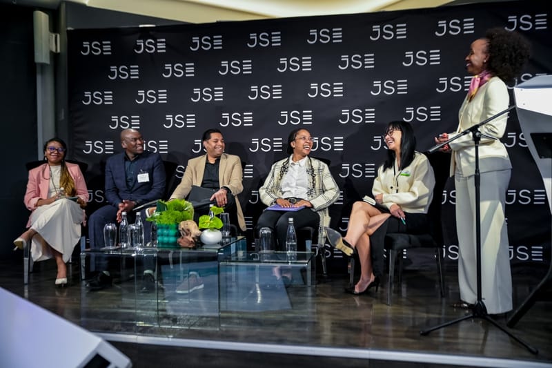 Khanyi Mlambo at Johannesburg stock exchange (JSE)