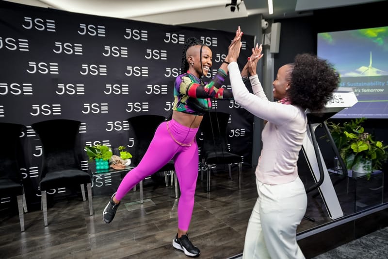 Khanyi Mlambo at Johannesburg stock exchange (JSE)